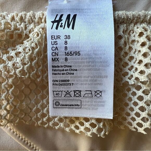 H&M 2-Piece Mesh Bikini Swimsuit 8 10 New - Picture 3 of 10